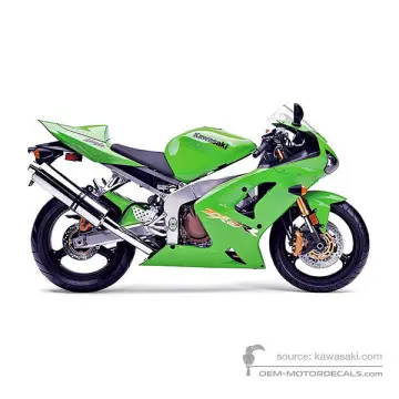 Kawasaki NINJA ZX6RR 2003 - Verde - Lime Green