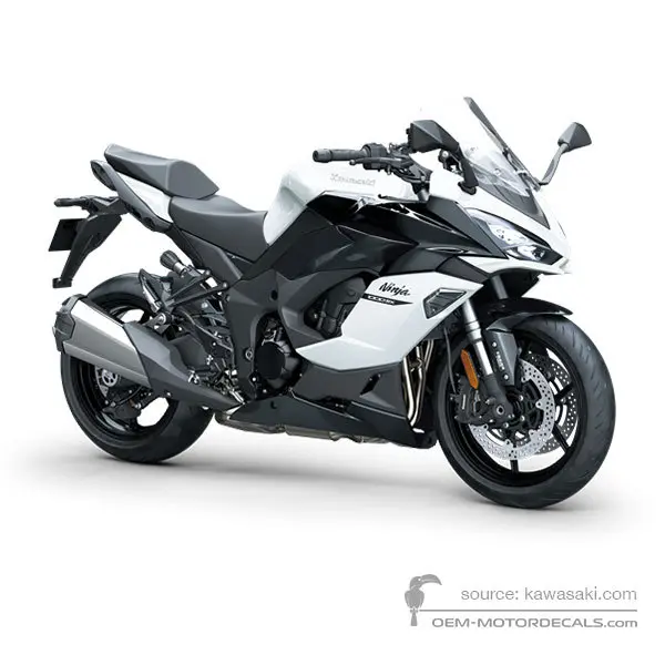 Kawasaki NINJA 1000SX 2020 - Weiss - Pearl Blizzard White / Metallic Carbon Gray / Metallic Spark Black
