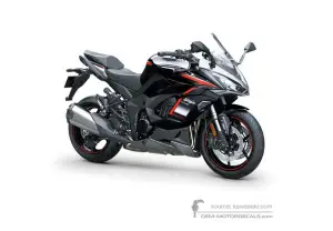 Decals for Kawasaki NINJA 1000SX 2021 - Black Red • Kawasaki OEM Decals