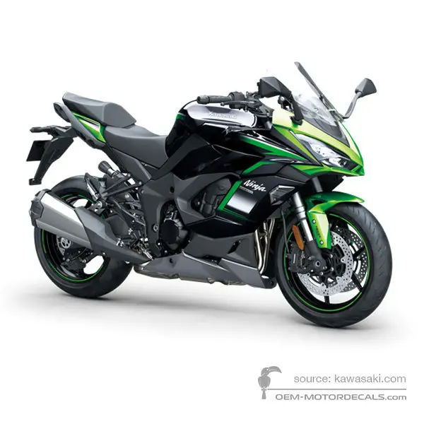 Kawasaki NINJA 1000SX 2021 - Schwarz Grün - Emerald Blazed Green / Metallic Diablo Black / Metallic Graphite Gray