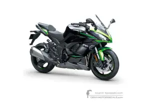 Decals for Kawasaki NINJA 1000SX 2022 - Black Green • Kawasaki OEM Decals