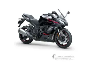 Decals for Kawasaki NINJA 1000SX 2022 - Black Red • Kawasaki OEM Decals