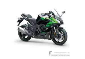 Decals for Kawasaki NINJA 1000SX 2024 - Black Green • Kawasaki OEM Decals