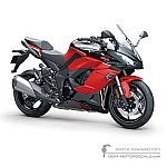 Kawasaki NINJA 1000SX 40TH ANNIVERSARY EDITION 2024 - Black Red