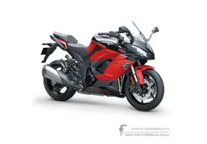 Decals for Kawasaki NINJA 1000SX 40TH Anniversary Edition 2024 - Black Red • Kawasaki OEM Decals
