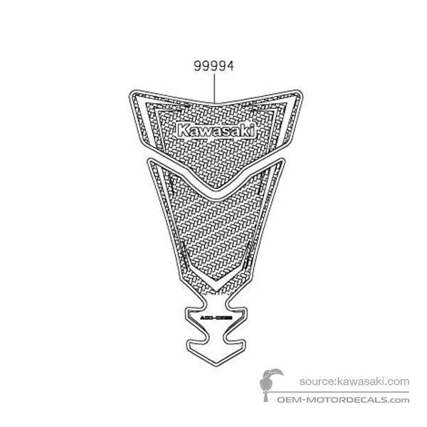 Pegatinas para Kawasaki ZX4R/ZX4RR - Pegatinas Opcionales • Kawasaki Pegatinas OEM