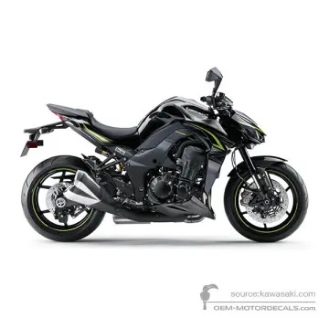 Kawasaki Z1000R 2017 - Nero - Metallic Spark Black / Metallic Graphite Gray