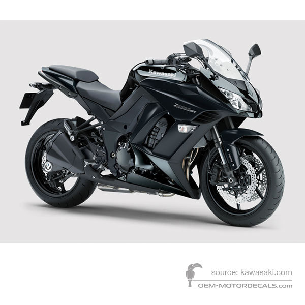Adesivi per Kawasaki Z1000SX 2013 - Nero • Kawasaki Adesivi OEM
