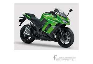 Decals for Kawasaki Z1000SX 2014 - Green • Kawasaki OEM Decals