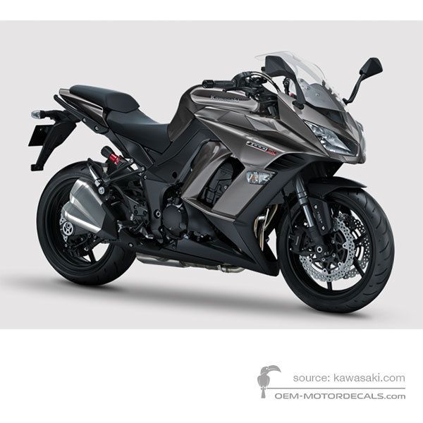 Pegatinas para Kawasaki Z1000SX 2014 - Gris • Kawasaki Pegatinas OEM