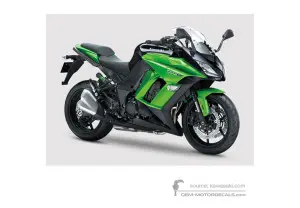 Decals for Kawasaki Z1000SX 2015 - Green • Kawasaki OEM Decals