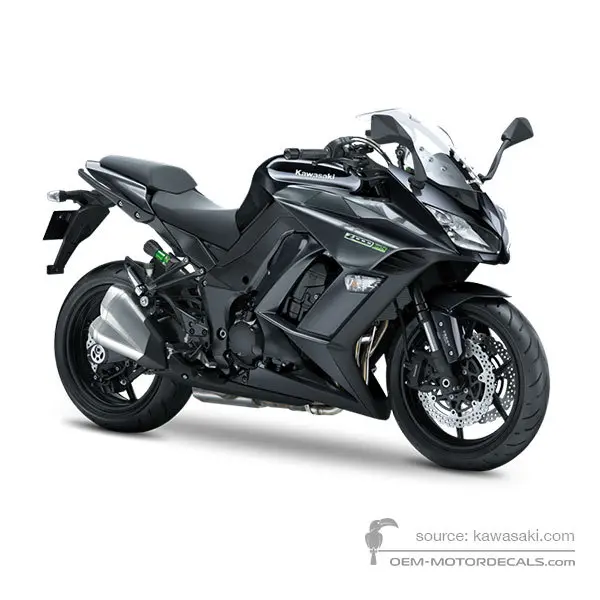 Kawasaki Z1000SX 2015 - Schwarz - Metallic Carbon Gray / Metallic Spark Black