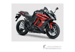 Decals for Kawasaki Z1000SX 2015 - Red • Kawasaki OEM Decals