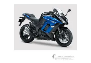 Pegatinas para Kawasaki Z1000SX 2016 - Azul • Kawasaki Pegatinas OEM