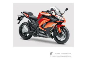Decals for Kawasaki Z1000SX 2017 - Orange • Kawasaki OEM Decals
