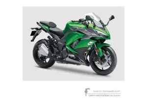 Decals for Kawasaki Z1000SX 2018 - Green • Kawasaki OEM Decals