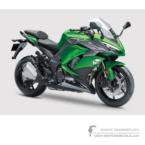 Kawasaki Z1000SX 2018 - Grün - Emerald Blazed Green / Metallic Carbon Grey / Metallic Graphite Grey
