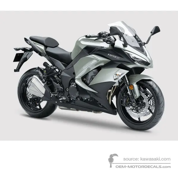 Kawasaki Z1000SX 2018 - Silber - Metallic Matte Fusion Silver / Metallic Flat Spark Black