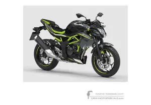 Autocollants pour Kawasaki Z125 2021 - Noir • Kawasaki Autocollants OEM