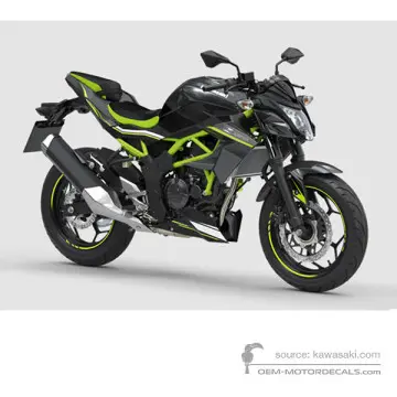 Kawasaki Z125 2020 - Zwart - Metallic Flat Spark Black / Metallic Spark Black 660 (Special Edition)