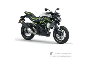 Decals for Kawasaki Z125 2022 - White • Kawasaki OEM Decals