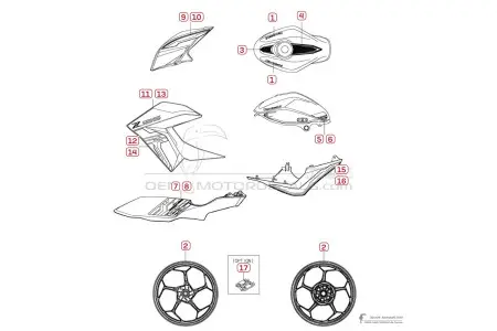 Kawasaki Z125 2024 - Grijs