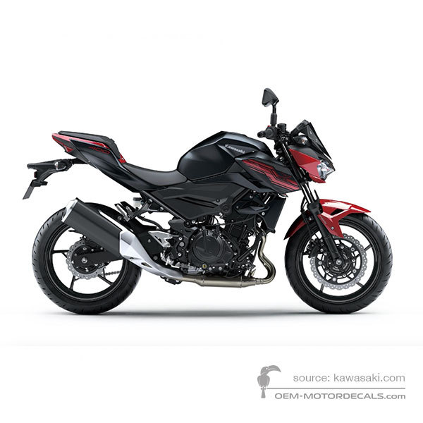 Decals for Kawasaki Z400 2019 - Red • Kawasaki OEM Decals