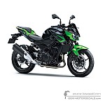 Kawasaki Z400 2021 - Groen Zwart