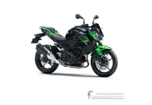 Autocollants pour Kawasaki Z400 2021 - Vert Noir • Kawasaki Autocollants OEM
