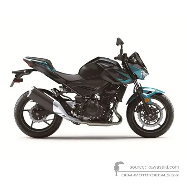Kawasaki Z400 2021 - Grün - Pearl Nightshade Teal