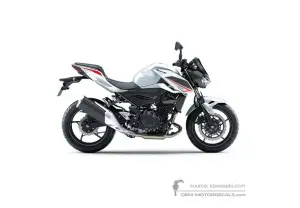 Decals for Kawasaki Z400 2023 - White • Kawasaki OEM Decals