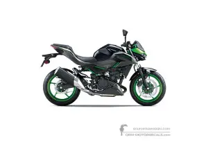 Decals for Kawasaki Z500SE 2024 - Black Green • Kawasaki OEM Decals