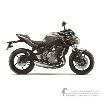 Kawasaki Z650 2017 - Titanio - Metallic Flat Raw Titanium