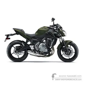 Kawasaki Z650 2018 - Green - Metallic Matte Covert Green