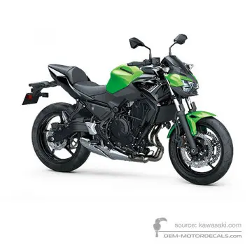 Kawasaki Z650 2020 - Green - Candy Lime Green