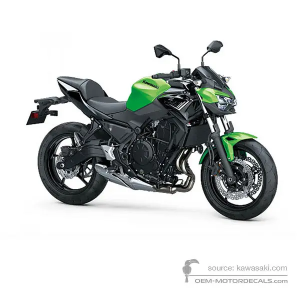 Kawasaki Z650 2020 - Verde - Candy Lime Green