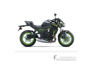 Decals for Kawasaki Z650 2021 - Black • Kawasaki OEM Decals