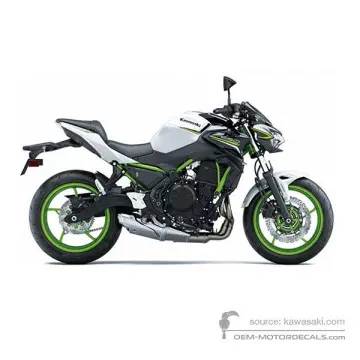 Kawasaki Z650 2021 - Bianco - Pearl Blizzard White