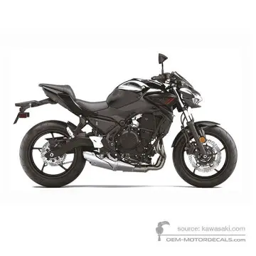 Kawasaki Z650 2021 - Zwart - Metallic Flat Spark Black