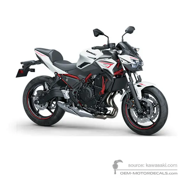 Kawasaki Z650 | ER650 2022 - Pearl Robotic White