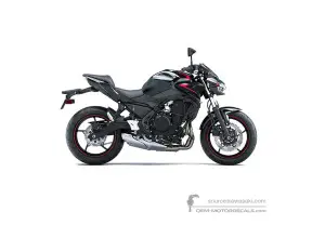 Decals for Kawasaki Z650 2023 - Black • Kawasaki OEM Decals