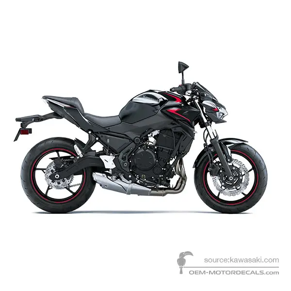Kawasaki Z650 2023 - Nero - Metallic Spark Black / Metallic Flat Spark Black
