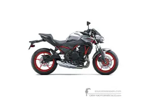Decals for Kawasaki Z650 2023 - Silver • Kawasaki OEM Decals