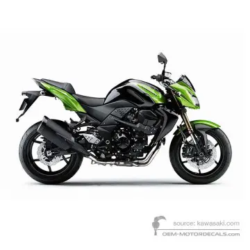 Kawasaki Z750R 2011 - Verde - Candy Lime Green
