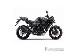 Decals for Kawasaki Z750R 2011 - Black • Kawasaki OEM Decals