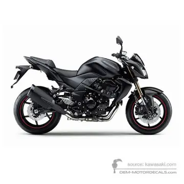 Kawasaki Z750R 2011 - Czarny - Flat Ebony
