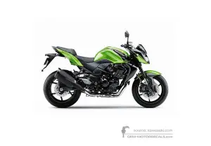 Decals for Kawasaki Z750R 2012 - Green • Kawasaki OEM Decals