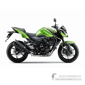 Kawasaki Z750R 2012 - Verde - Candy Lime Green