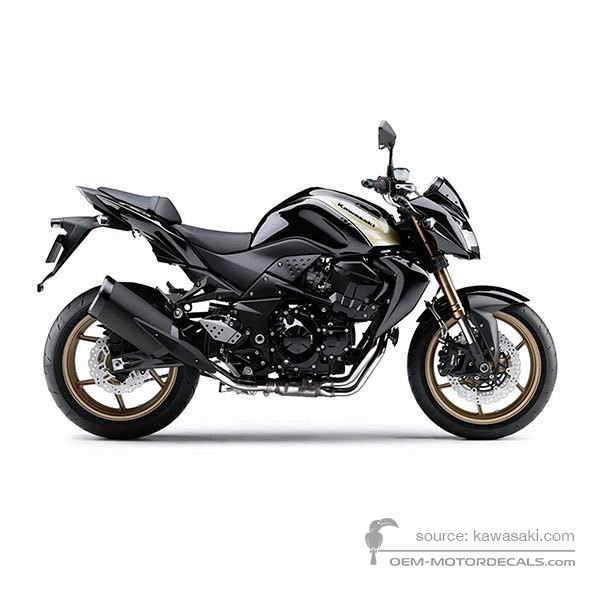 Aufkleber für Kawasaki Z750R 2012 - Schwarz • Kawasaki OEM-Aufkleber