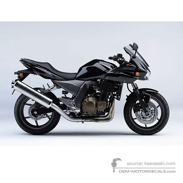 Aufkleber für Kawasaki Z750S 2005 - Schwarz • Kawasaki OEM-Aufkleber